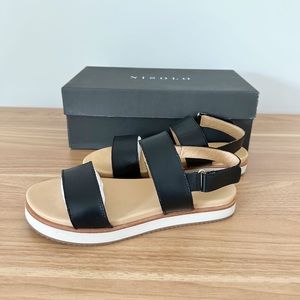 Nisolo Flatform Sandals in Black